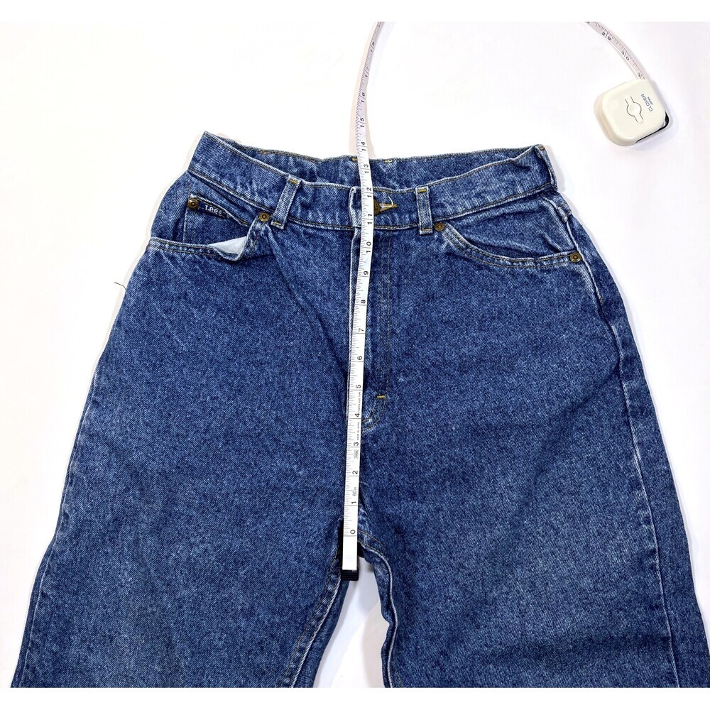 Vintage Lee Tapered Leg Mom Jeans 80s 90s Medium Wash - Size 25 - Picture 6 of 7